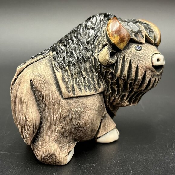 Artesania Rinconada Uruguay American Buffalo Version 2 Figurine #88 Ceramic Vtg - Picture 3 of 11